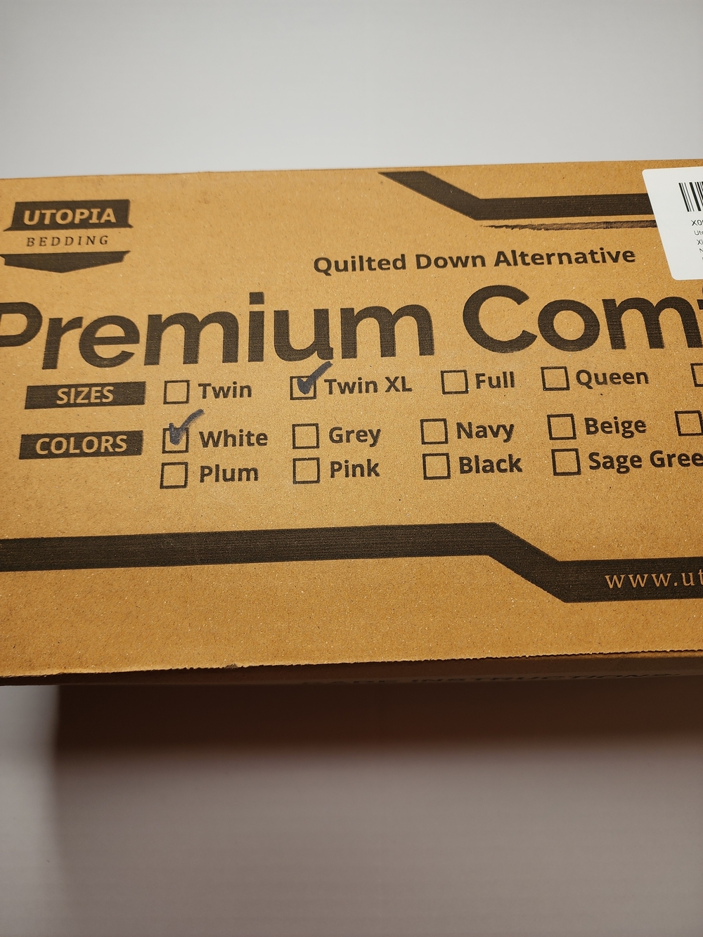 White Twin XL Comforter - Picture 2 of 3